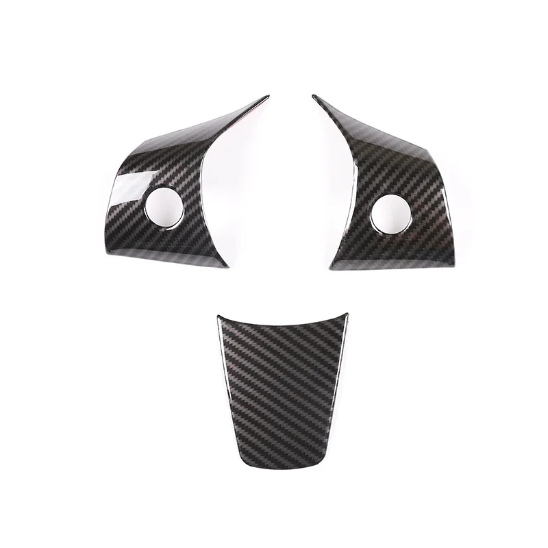 

For Tesla Model 3 2017-2019 Car styling ABS Red/Silver/Carbon Fiber plastic Wheel Button Frame Trim Interior Car Accessories