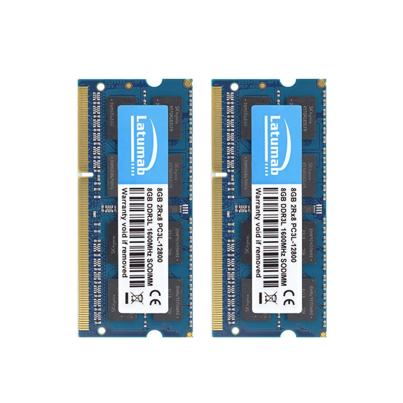 Latumab Оперативная память DDR3L 4 ГБ 8 памяти ноутбука 1600 МГц ПК PC3L 12800 1 35 V So Dimm Тетрадь