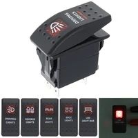 fog tray zombie off road roof awning light 20a 5 pin marine switch spst on off car switch boat truck light dual illuminated led