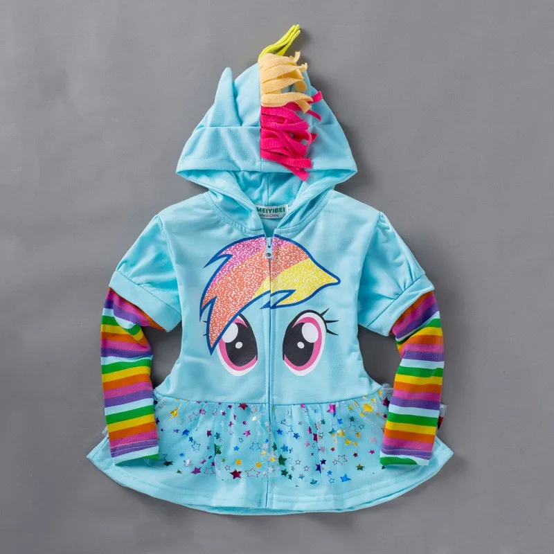 Весенняя Одежда для девочек «My Little Pony», толстовки с капюшоном, куртки, детская верхняя одежда с персонажами из мультфильмов мой детские платья, детские платья, Толстовка для маленьких девочек пальто "синдерелла"