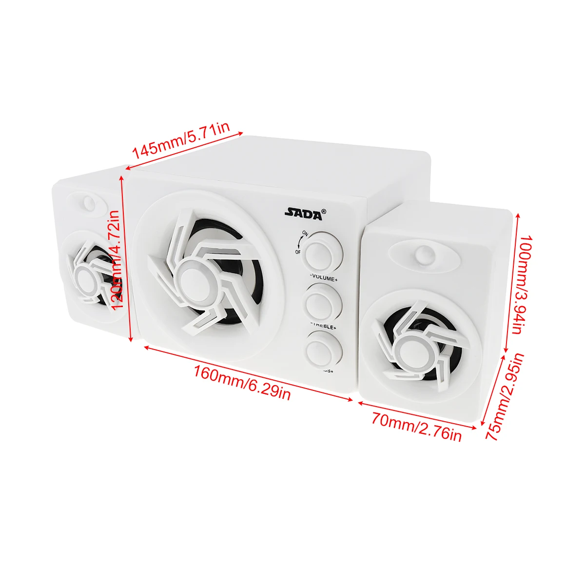 Мини-сабвуфер для ПК 3 Вт USB | Электроника