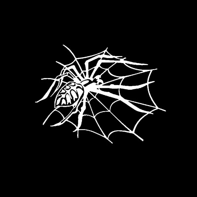 

Car Stickers Personalized Spider Web Halloween Car Stickers Motorcycle Decals Waterproof PVC Decals Various Models, 19cm*14cm