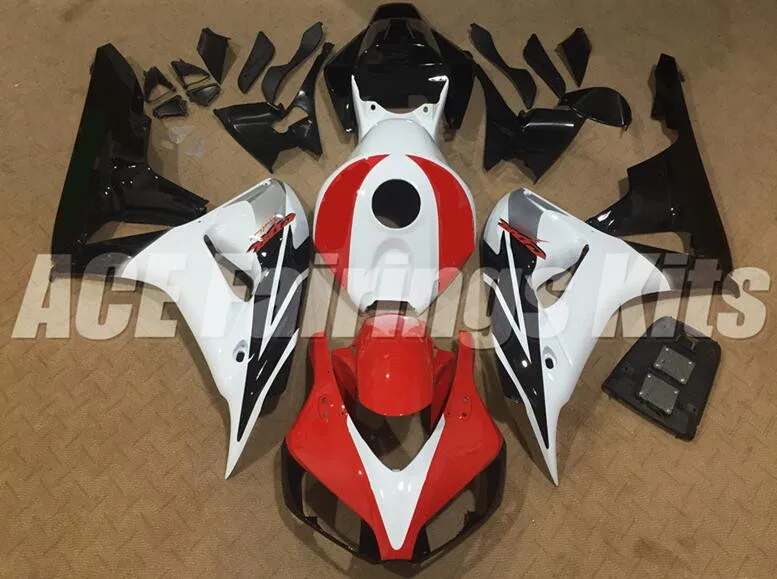 

Injection Mold New ABS Whole Fairings Kit Fit for HONDA CBR1000RR 2006 2007 06 07 CBR1000 Bodywork set Red white