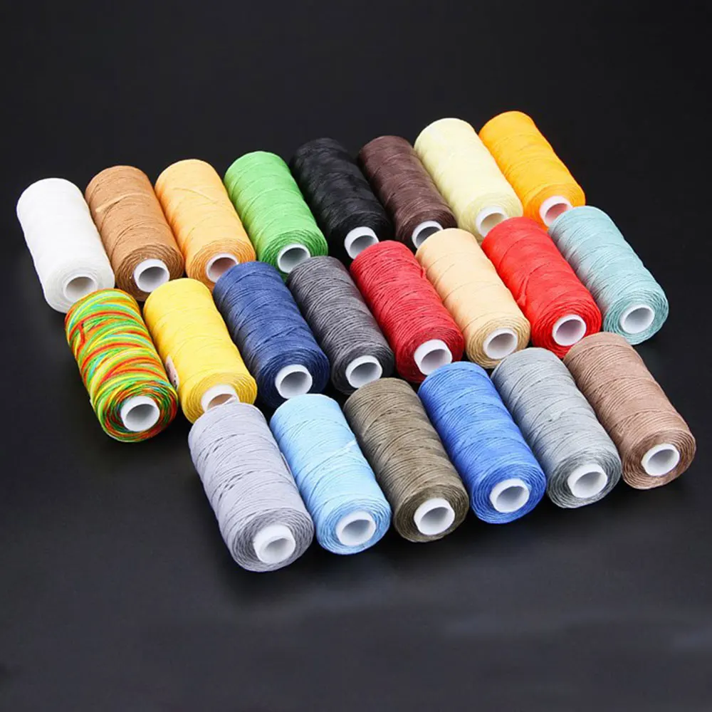 1 рулон кожи прошитая вручную вощеная нить сверхмощная швейная грубой взбивания 0