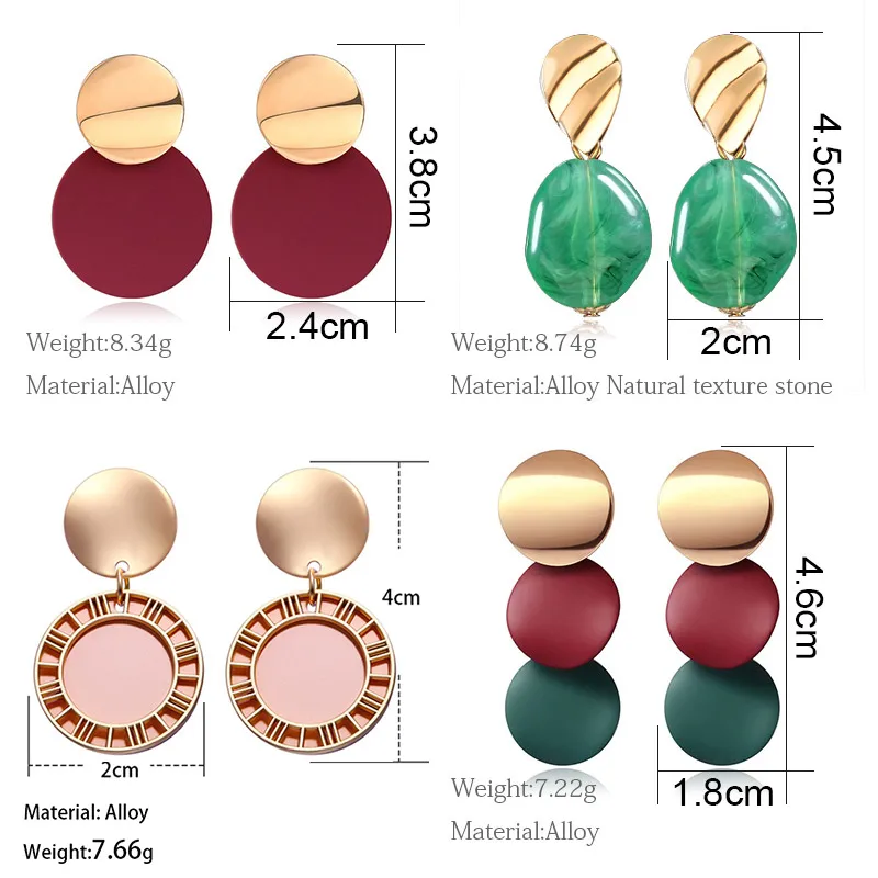 BICUX винтажные Золотые круглые серьги для женщин массивные геометрические из пуха