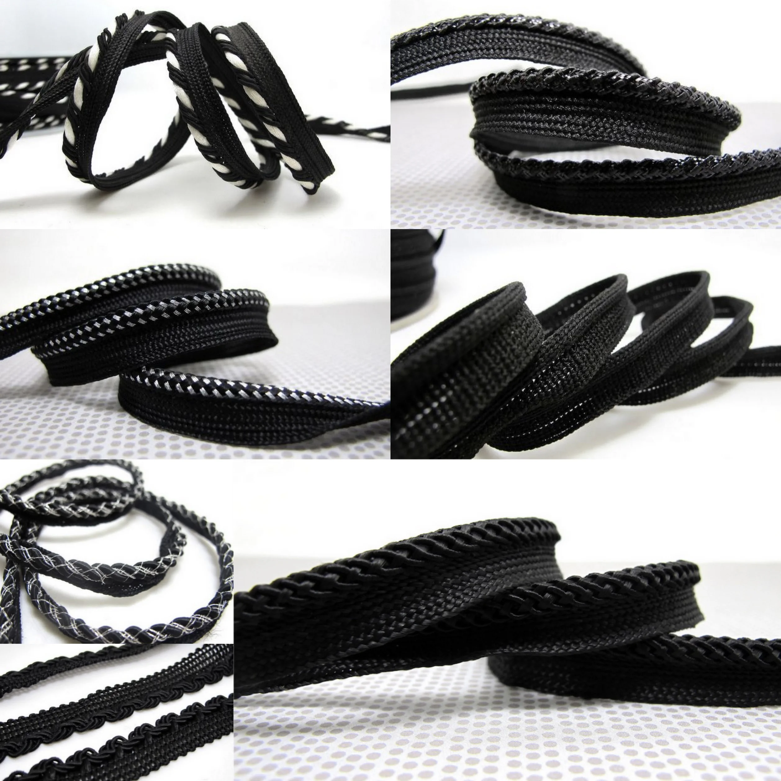 5 ярдов [черный] окантовка для губ корд обивки подушек отделка швейные