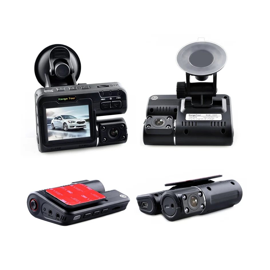 Двойная камера DVR i1000 Full HD 1080P видеорегистратор с двумя объективами 2 камерами