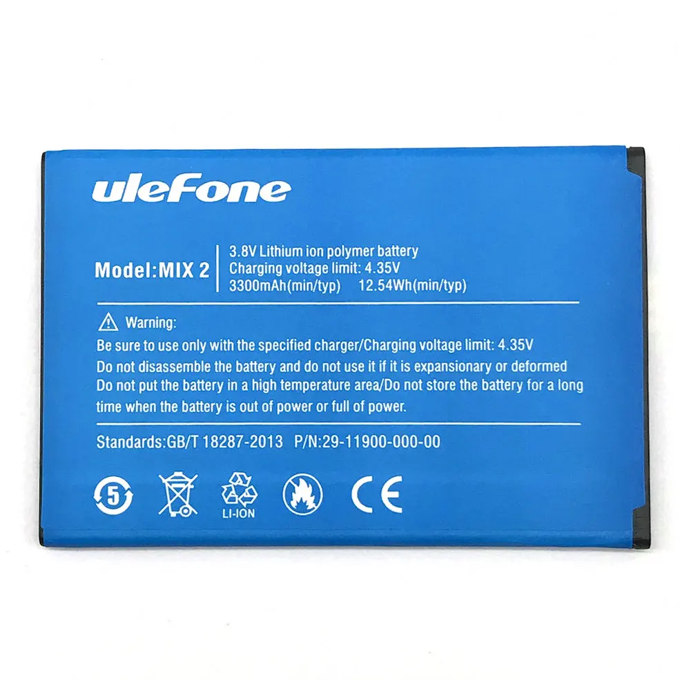1 шт. высокое качество новый оригинальный Ulefone mix 2 Аккумулятор для мобильный