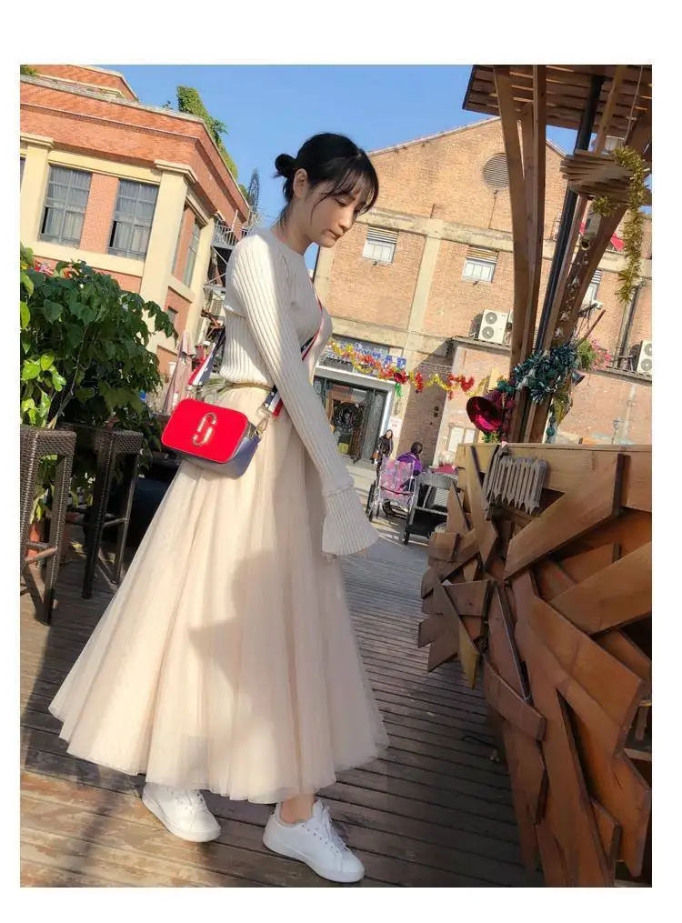 Новая Стильная осенне-зимняя бархатная утепленная юбка с высокой талией модная