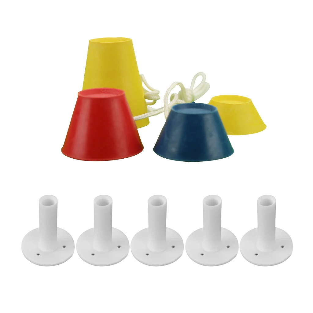 

4x Golf Winter Tee Hard Ground Frosty Day Tee & 5x Driving Range Mat Tee Holder