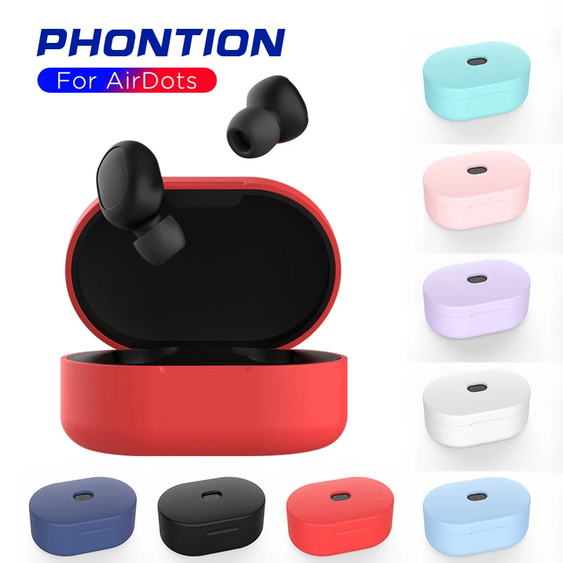 Чехол для наушников силиконовый защитный чехол redmi airdots s Xiaomi Mi bluetooth наушники