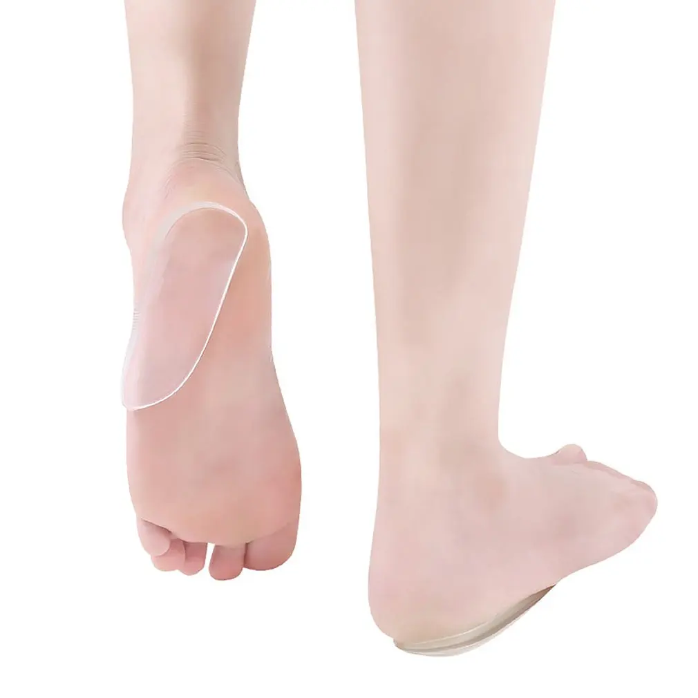 

2021 NEW Correction of The Inner and Outer Heel Wedge-shaped Back Pad Foot of Insoles for Men and Women X-type O-legs Silicone
