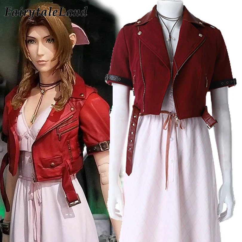 Костюм для косплея Aerith gainsборо финальная фантазия переделка Хэллоуин наряд игра