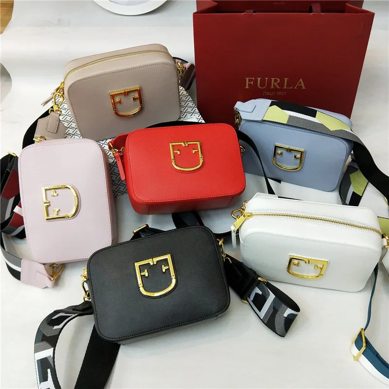 Новое поступление, оригинальные женские сумки FURLA, высококачественные черные меховые сумки, Размер 20 см x 14 см x 7 см