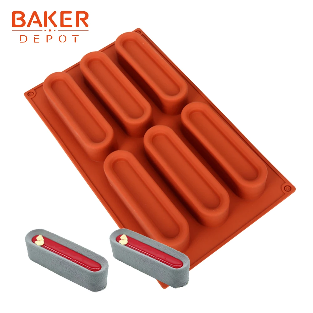 BAKER DEPOT силиконовая Плесень для шоколада мыло Прямоугольная форма для выпечки кондитерских изделий Pudding желе лоток для льда хлеб печенье инструмент для пекарей