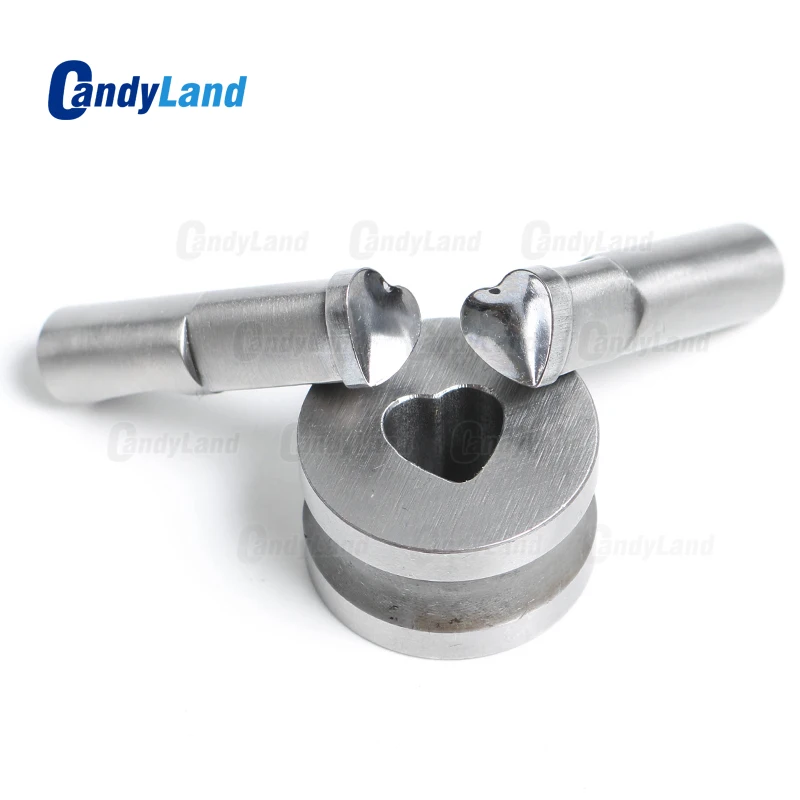 3D планшет CandyLand штамп в форме сердца молочного логотипа пресс-форма для таблеток