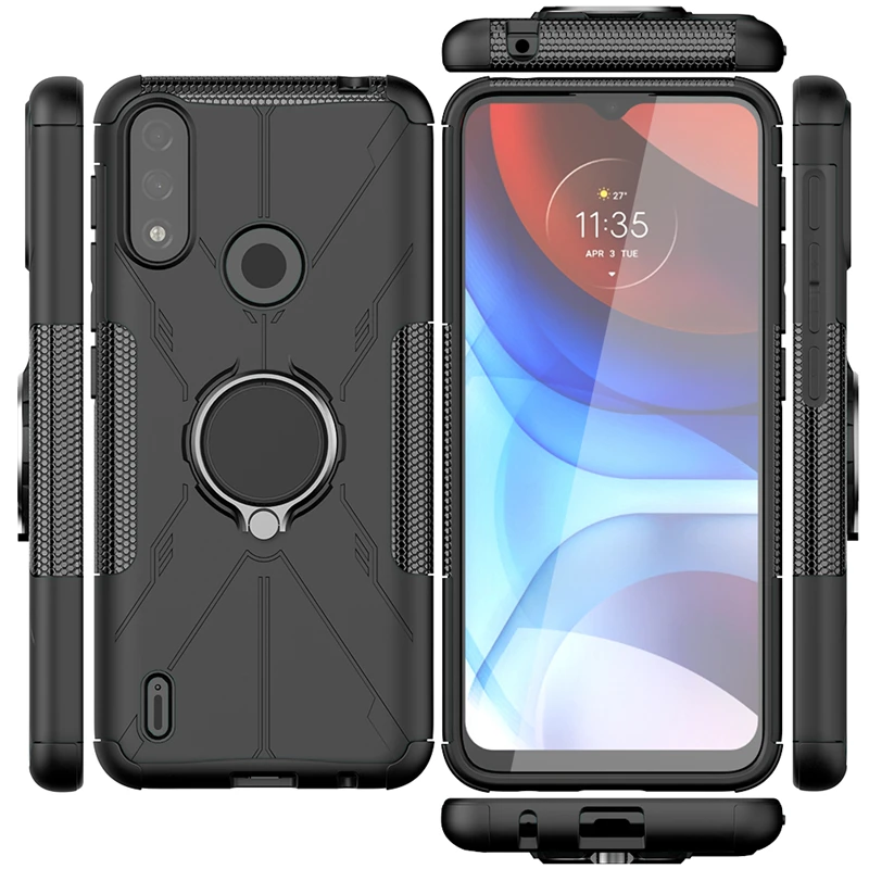 Funda completa para Motorola Moto E7i Power, carcasa con soporte de succi&oacute;n magn&eacute;tica, para Moto E7i Power, Moto E7i Power 6,51-1