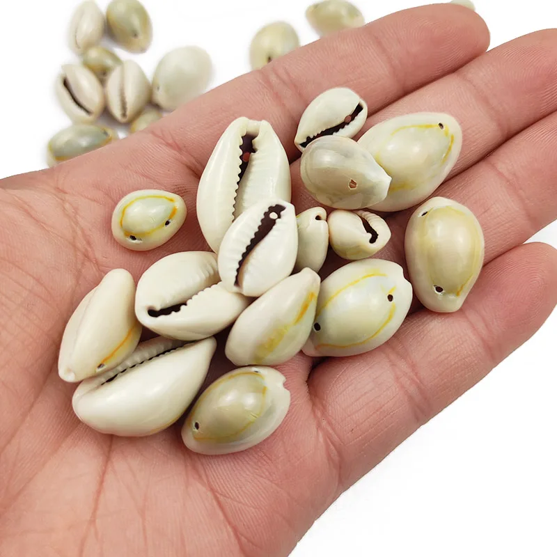 50 шт. 16 ~ 20 мм, серая нить, натуральные морские ракушки, украшение, искусственные игрушки, морские аксессуары