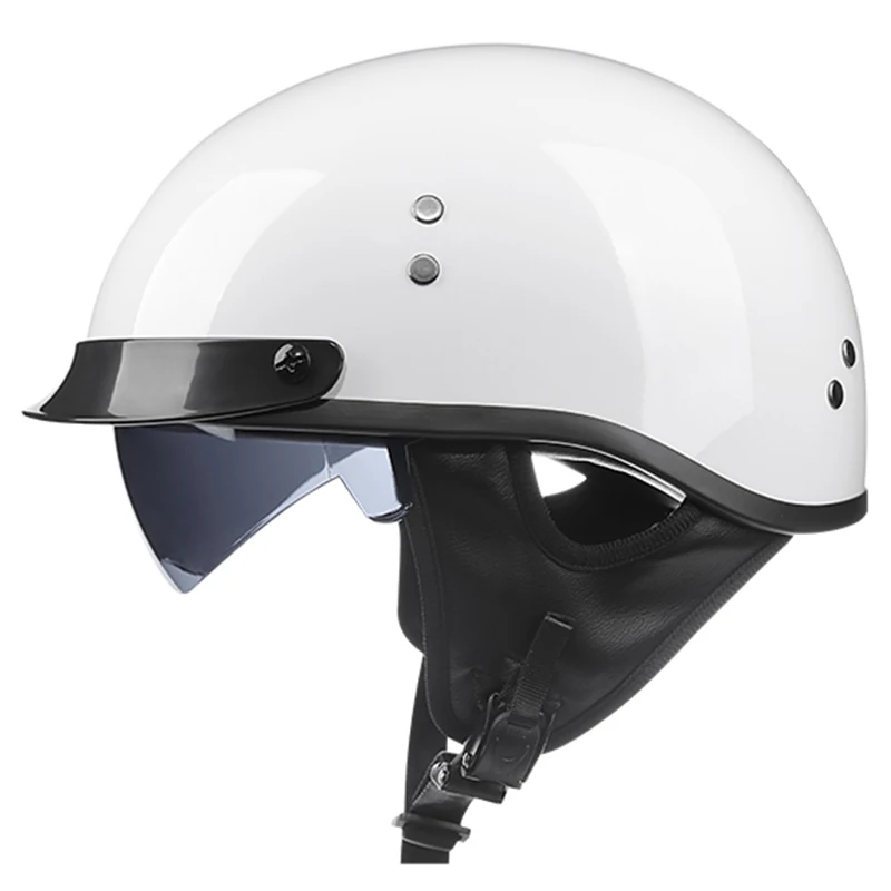 

Retro Motorcycle Helmet Vintage Summer Open Face Scooter Biker Motorbike Racing Riding Safety Quality Casco Moto DOT Approved