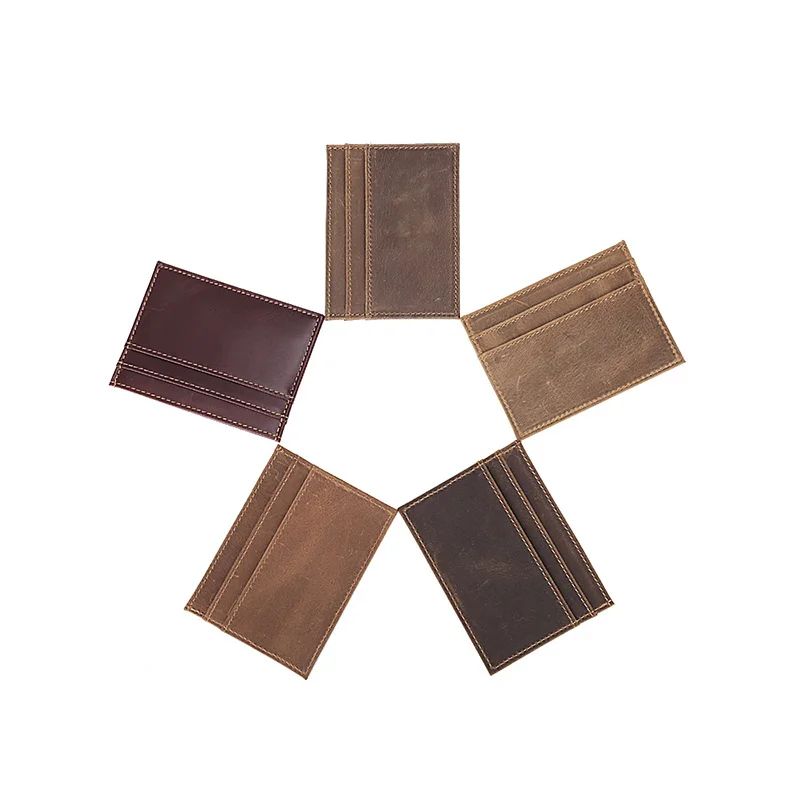 TIDING модный мужской кожаный тонкий кошелек держатель для карт кошельки с передним