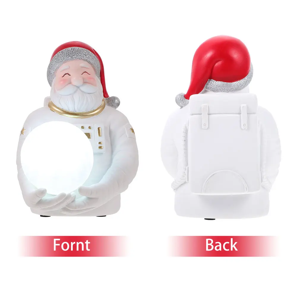 

1Pc Natural Resin Night Light Ornament Creative Christmas Astronaut Decoration