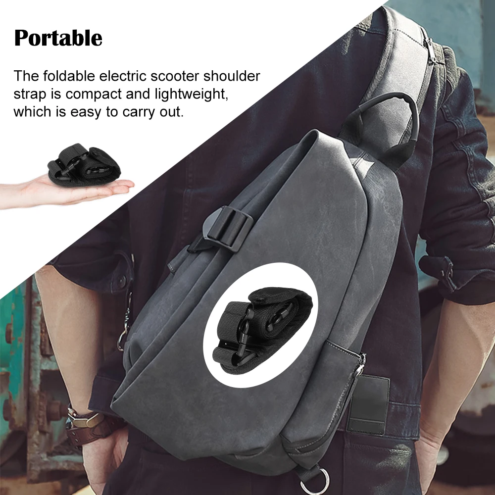 Ремень для переноски электрического скутера удобный прочный складной наплечный