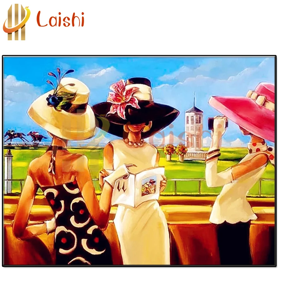 

Новогодний подарок мультфильм, модная женщина общаться алмазная живопись своими руками 5D полная квадратная круглая Алмазная вышивка Алмаз...