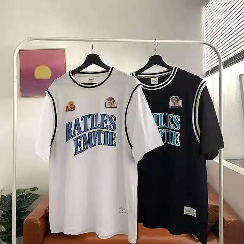 Футболка унисекс черная большого размера с коротким рукавом Спортивная