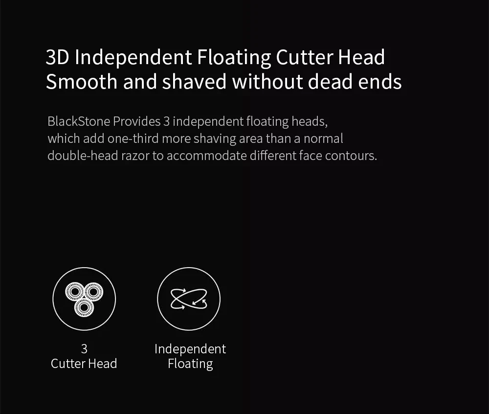 Xiaomi ENCHEN электробритва, триммер для волос, для бритья, USB, быстрая зарядка, 3D плавающая режущая головка, бритвенное лезвие, электрическая бритва