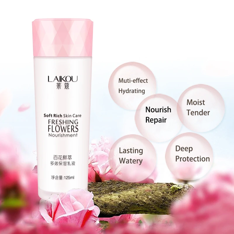 Цветочный увлажняющий лосьон LAIKOU для сужения пор цвет кожи уход за волосами