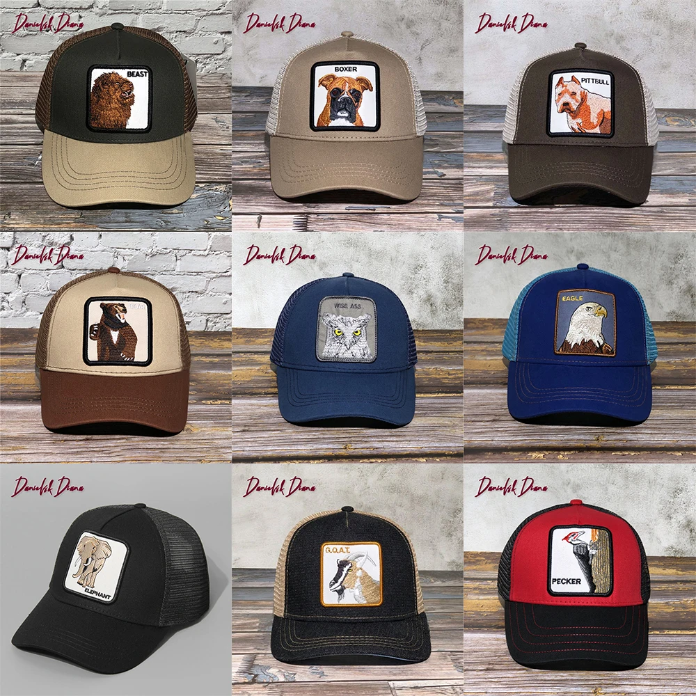 

Roaring Bear New Multiple Black Elephant Animal Exquisite Embroidered Baseball Cap Trucker Snapback Hat Adjustable farm cap