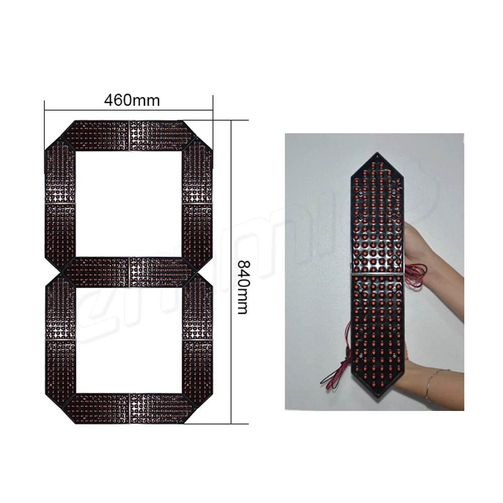 Уличный 7 семисегментный светодиодный цифровой номер 4 шт./лот 32 дюйма красный