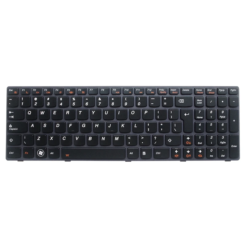 Аксессуары для ноутбуков новая клавиатура UI Lenovo Ideapad Y580 Y580N Y580A Y590 Y590N с подсветкой