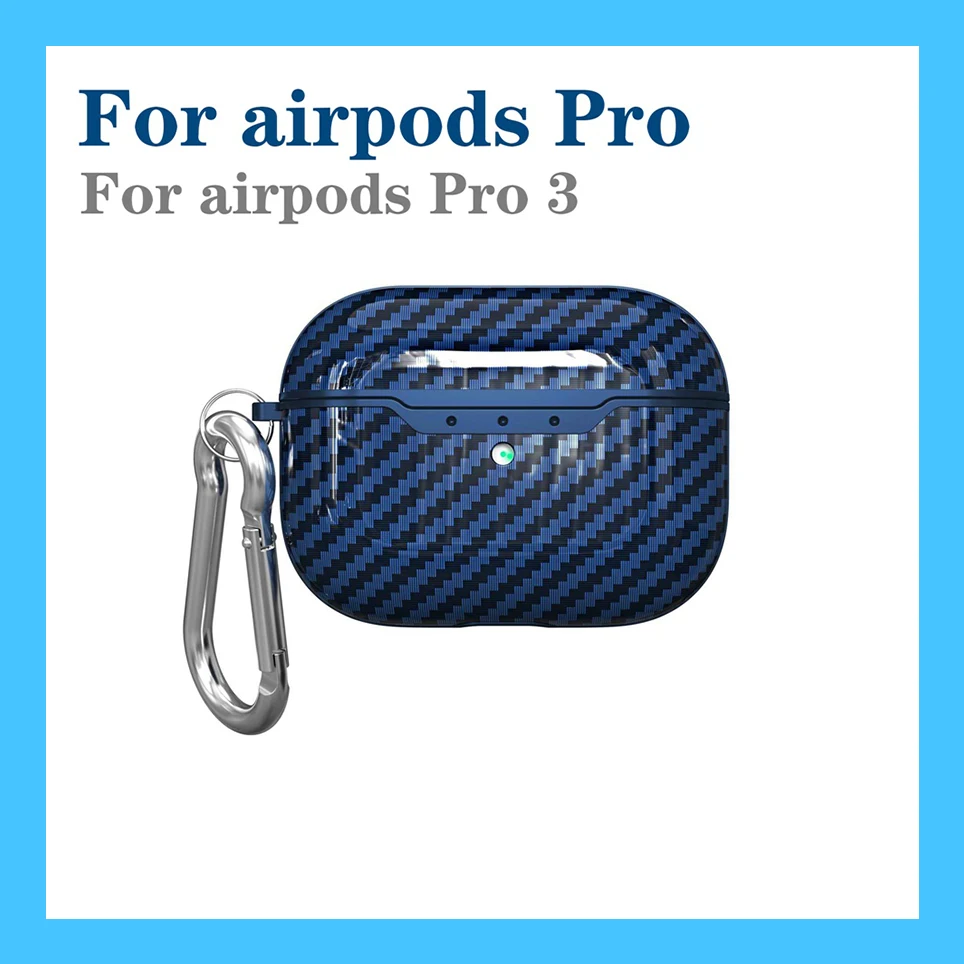 A2 Чехол fundas для AirPods, чехол для Air Pods Pro 3, чехол для наушников, роскошный чехол из углеродного волокна/кожи личи, силиконовый чехол для Air Pods 1/2, чехол - Цвет: A2