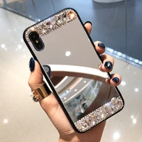 luxury jewelled mirror bling diamond phone case for iphone 11 pro max 7 8 plus x xs xr xsmax diamond case for iphone 12 mini