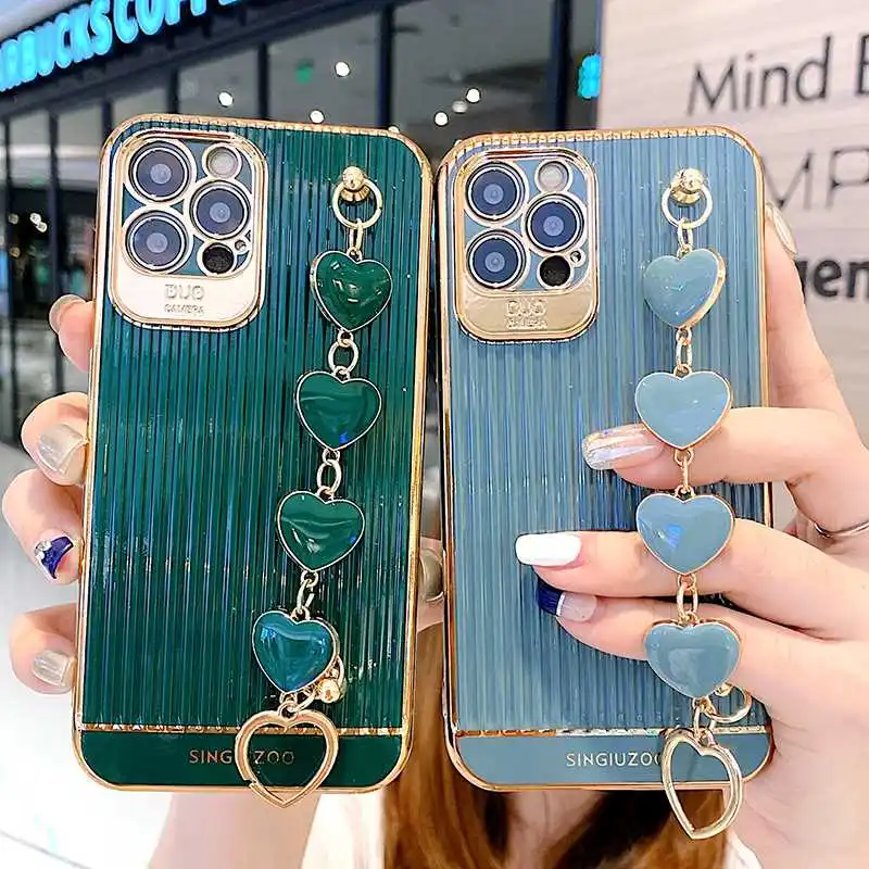 

Mokoemi Carving Bracelet Case For Huawei Mate 40 Pro 30 20 Lite Phone Case Cover