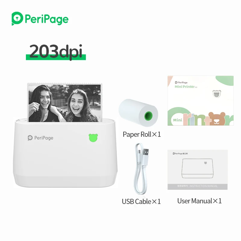 A9 200 точек/дюйм Новый термальный принтер для фото с периферийной страницей