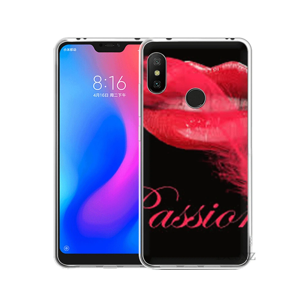 Mobile Phone Case For Xiaomi Redmi Note 6 7 Pro 5A 4 4X 3 5 Hard Cover Sexy Red Lips | Мобильные телефоны и аксессуары