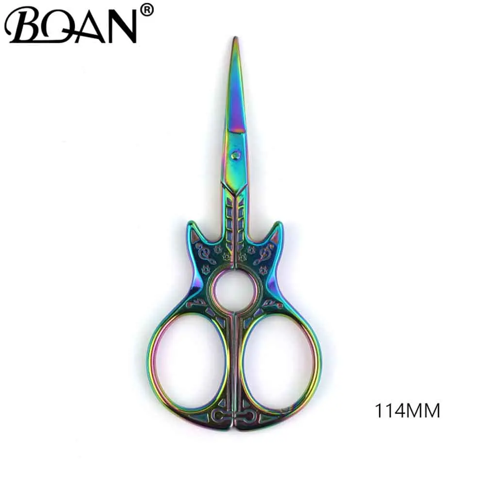 Colorful BQAN 1 шт. ножницы для ногтей из нержавеющей стали для пальцев ног кусачки для кутикулы птицы маникюрный резак для снятия макияжа инструмент для дизайна ногтей - Цвет: Colorful