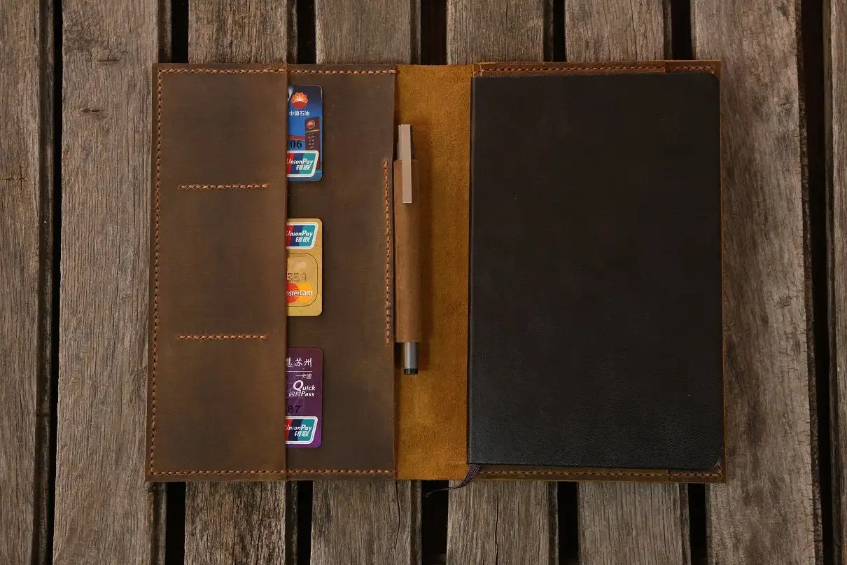Состаренная кожаная обложка портфель для большего размера moleskine классический ноутбук/большой moleskine кожаный чехол