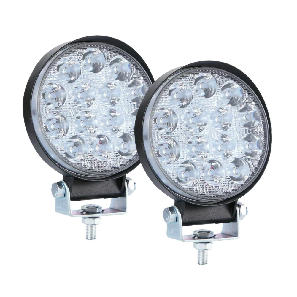 2PC 140W Work Light 12V 24V LED Car Spot light Beam Round Off-road Lamp Fog Lighting Exterior For Jeep Boat/SUV/Truck/ATV | Автомобили и