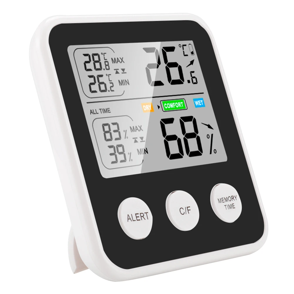 

Digital Thermometer Hygrometer Indoor Weather Station Home Living Room Bedroom Mini Thermometer Temperature Humidity Monitor