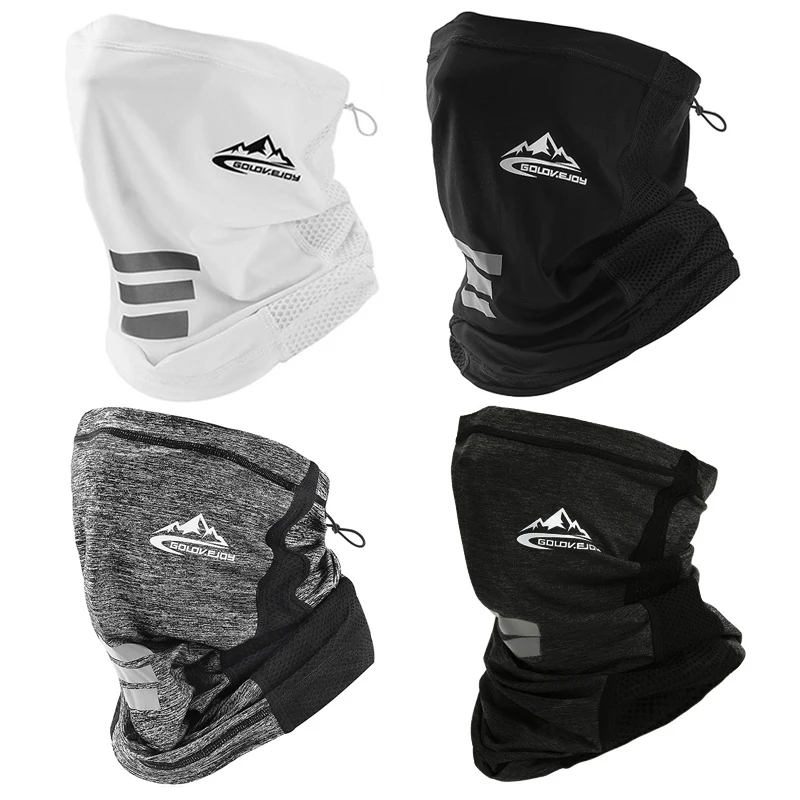 

Outdoors Sports Ice Silk Face Cover Breathable Neck Tube Gaiter Scarf UV400 Dustproof Hiking Balaclava Bandana Climbing Cycling