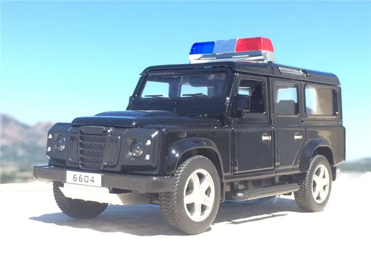 1:32 металлический автомобиль защитник трейлер вытяжной назад копия отличная модель внедорожника литая под давлением игрушечная машина 4 двери открытый светильник музыка детская игрушка автомобиль