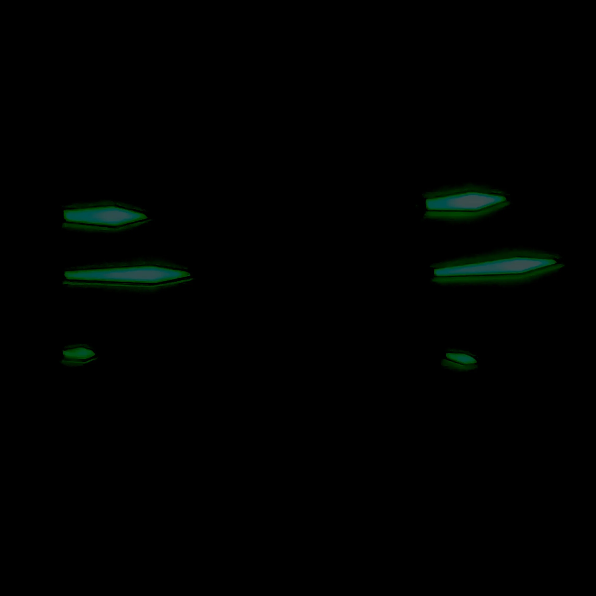 New Huizan Green Luminous Watch Hands Fit Hangzhou2C30 Automatic Movement