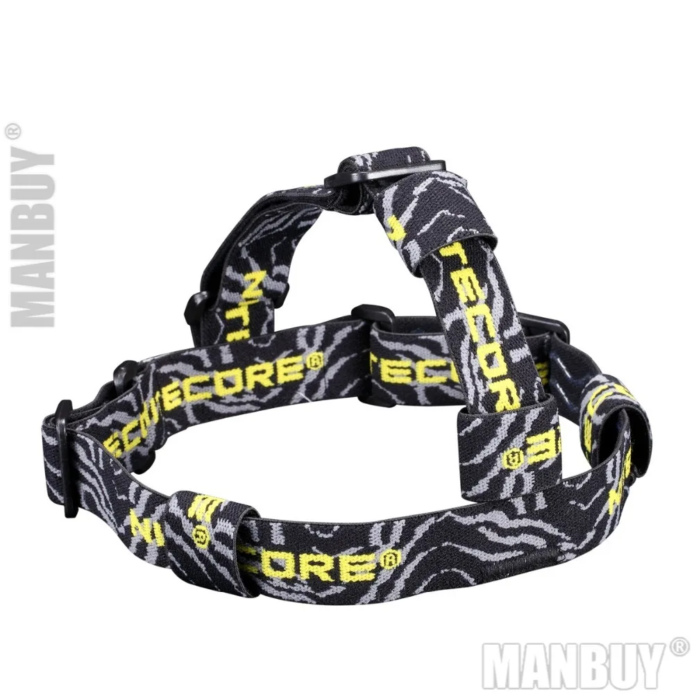 Лидер продаж эластичный Противоскользящий нейлоновый ремень NITECORE HB02 для головы 3