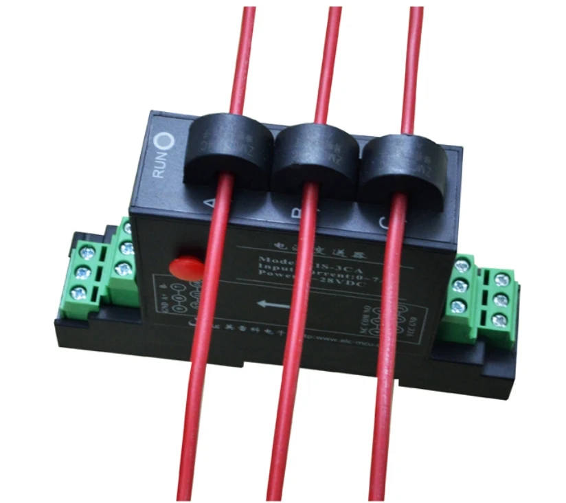 Изоляционный передатчик переменного тока 1 или 3 фазы модуль 7 А в RS485 Modbus 0-5 В