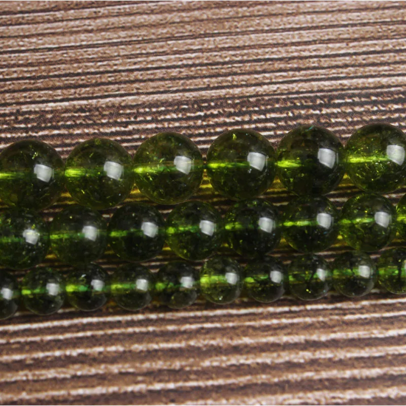 Модные натуральные ювелирные изделия Lan Li зеленые оливковые кварцевые камни