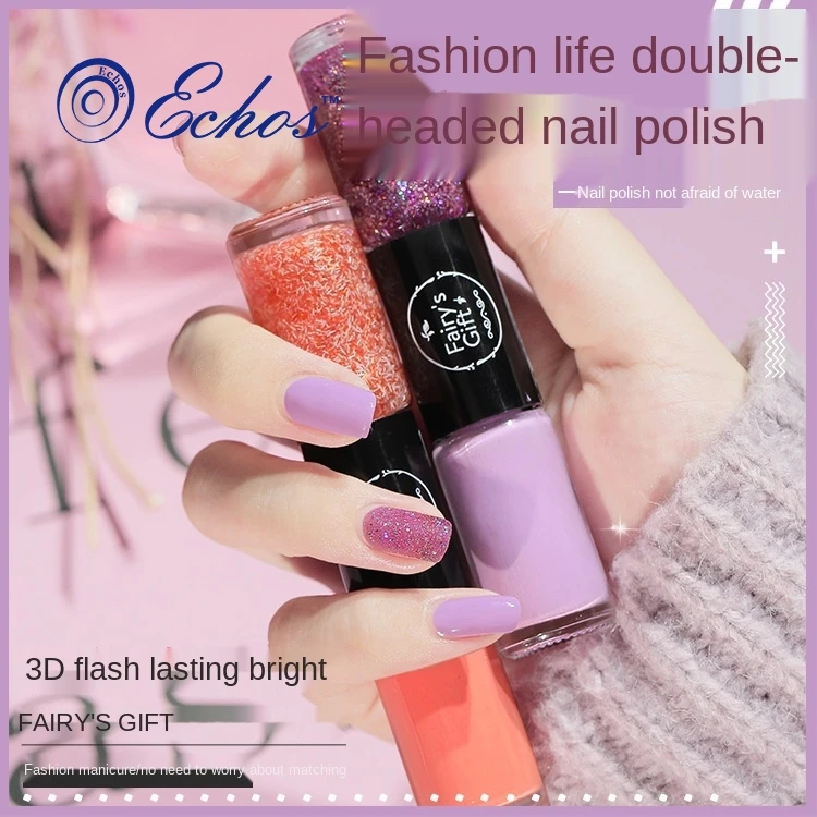 Зубная щетка с двумя головками и лак для ногтей ручка быстросохнущие