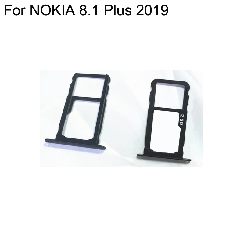 Для Nokia 8 1 Plus NOKIA8.1 plus Nano Sim-карта + лоток для карты Micro SD слот гнездо запасные части sim